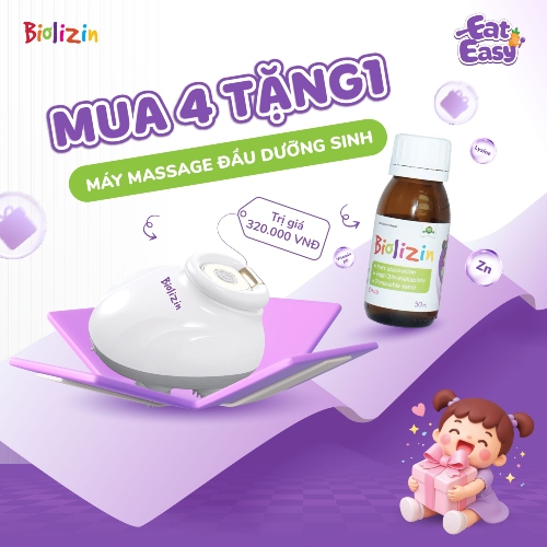Mua 4 Biolizin tặng 1 máy massage dinh dưỡng