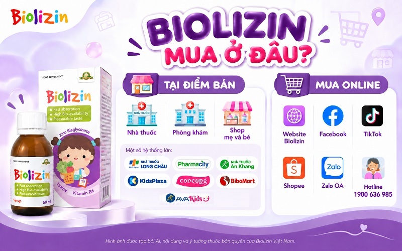 Biolizin mua ở đâu chính hãng?