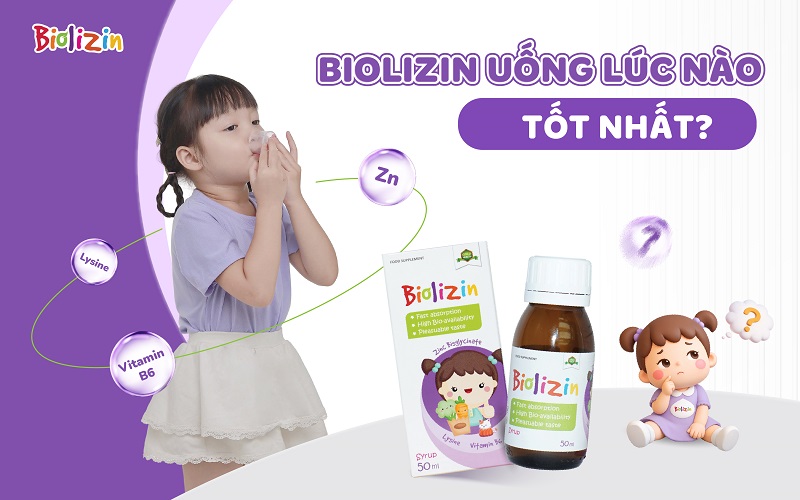 Biolizin uống lúc nào