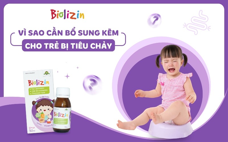 kẽm cho bé tiêu chảy 1