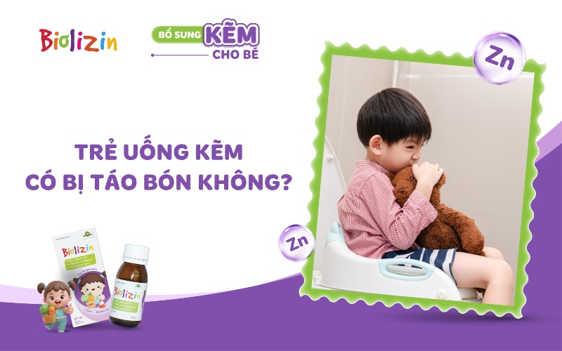 trẻ uống kẽm bị táo bón không thumb