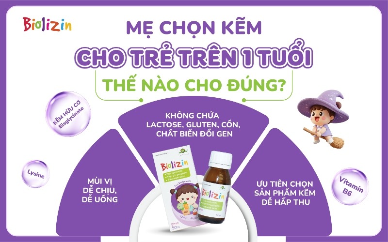 bổ sung kẽm cho trẻ trên 1 tuổi thumbnail