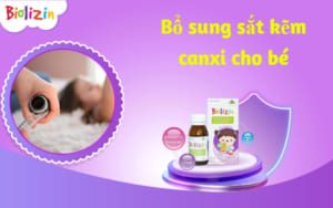 Bổ sung sắt kẽm canxi cho bé