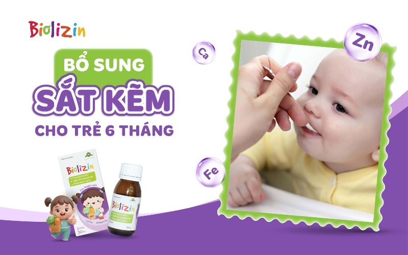 Bổ sung sắt kẽm cho trẻ 6 tháng thumb