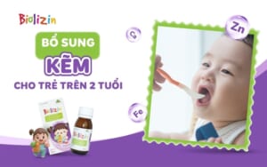 Bổ sung kẽm cho trẻ trên 2 tuổi thumb