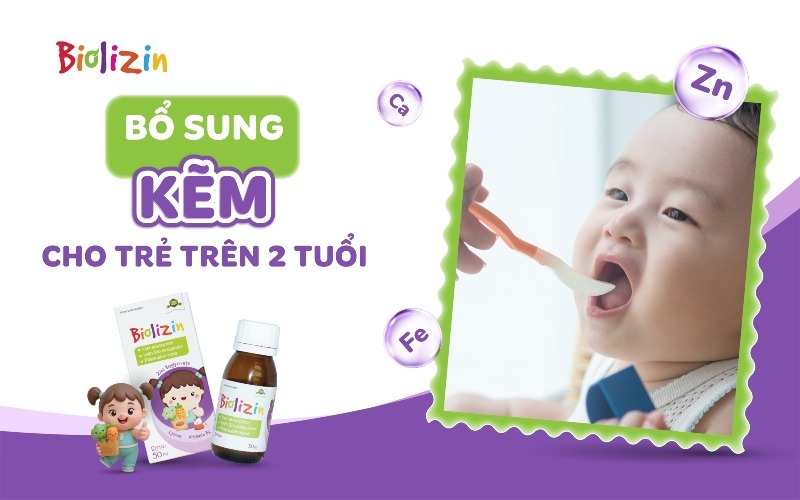 Bổ sung kẽm cho trẻ trên 2 tuổi thumb