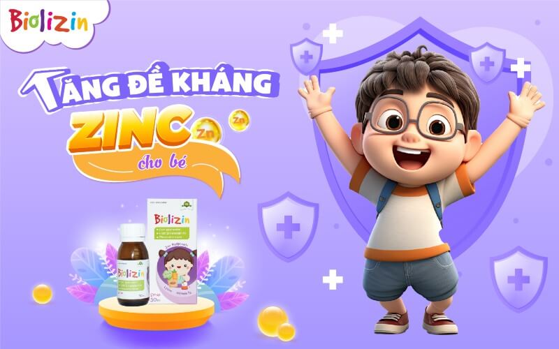 Tăng đề kháng zinc cho bé 1