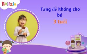 tăng đề kháng cho bé 3 tuổi