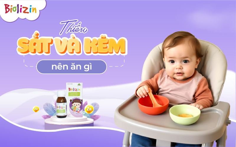 thiếu sắt và kẽm thì ăn gì 0