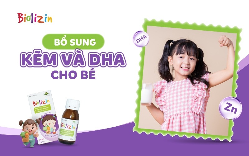 Bổ sung kẽm và dha cho bé thumb