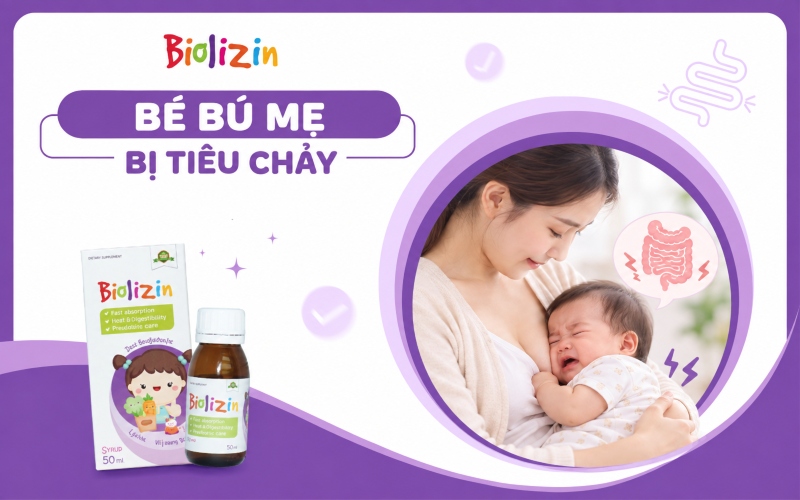 Bé bú mẹ bị tiêu chảy phải làm sao