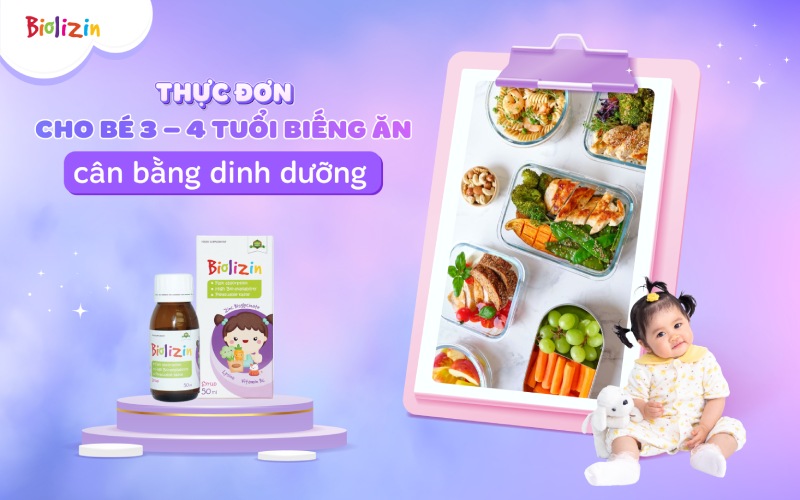 Thực đơn cho trẻ 3 - 4 tuổi biếng ăn