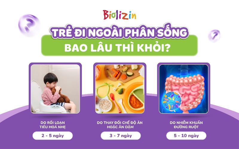 trẻ đi ngoài phân sống bao lâu thì khỏi 3