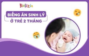 Biếng ăn sinh lý ở trẻ 2 tháng thumb