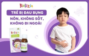 trẻ đau bụng nôn không sốt không đi ngoài thumb