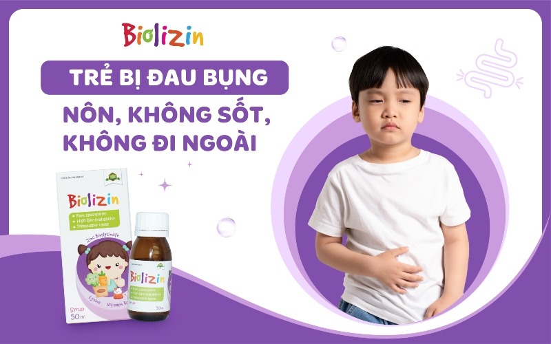 trẻ đau bụng nôn không sốt không đi ngoài thumb