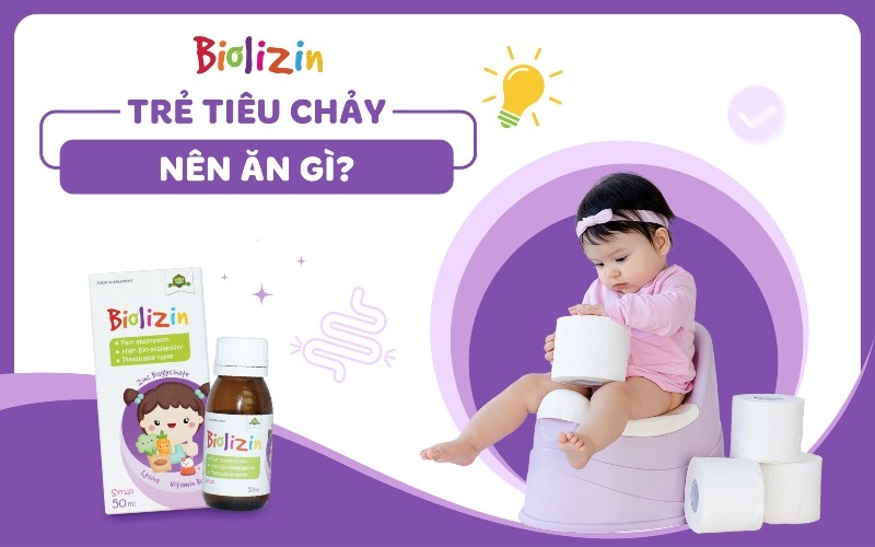 trẻ tiêu chảy nên ăn gì thumb