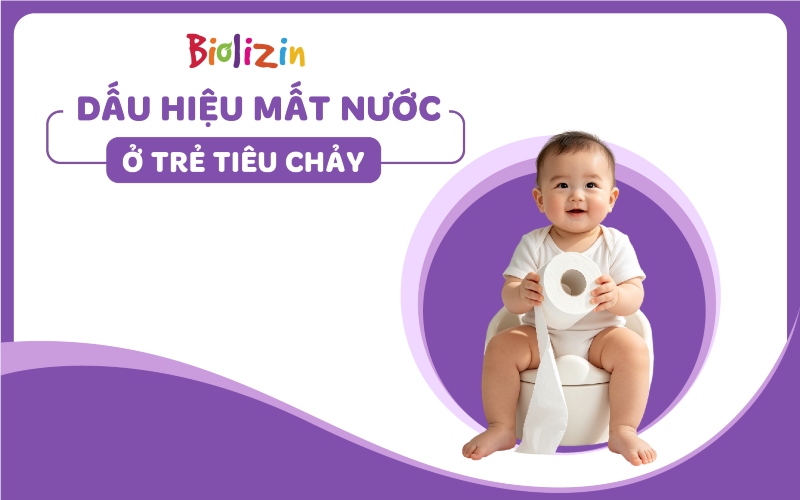 Dấu hiệu mất nước ở trẻ tiêu chảy thumb