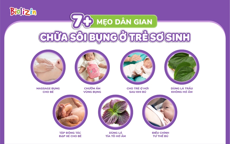 Mẹo dân gian chữa sôi bụng ở trẻ sơ sinh 3