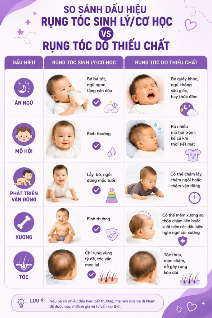 Bé rụng tóc vành khăn nên bổ sung gì 2