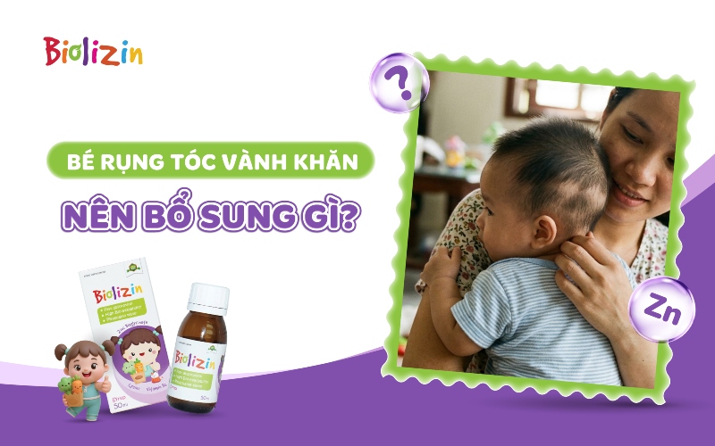 bé rụng tóc vành khăn nên bổ sung gì thumb