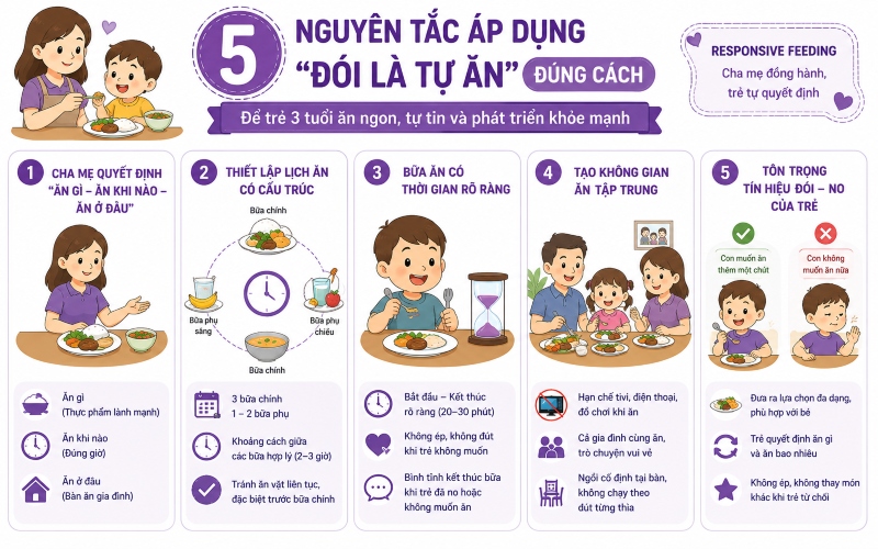 Các nguyên tắc cho phương pháp đói là tự ăn